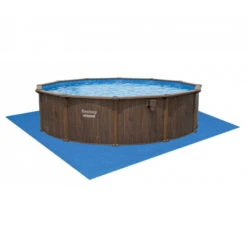 Piscine En Acier Bestway Hydrium Effet Bois Ø 5,50 X H 1,30 M -Equipements De Piscine piscine hors sol acier ronde 549 x 130 m hydrium 5