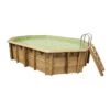 Piscine En Bois Octogonale Ubbink Azura 4,90 X 3,55 X 1,30 M - Liner Beige -Equipements De Piscine piscine ubbink azura 490 355 130 beige