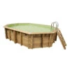 Piscine En Bois Octogonale Ubbink Azura 6,10 X 4 X 1,20 M - Liner Beige -Equipements De Piscine piscine ubbink azura 610 400 120 beige