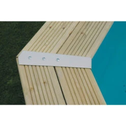 Piscine En Bois Octogonale Ubbink Azura 6,10 X 4 X 1,20 M - Liner Beige -Equipements De Piscine piscine ubbink azura 610 400 120 bleu 4 1