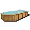 Piscine En Bois Octogonale Ubbink Azura 7,50 X 4,00 X 1,30 M - Liner Bleu -Equipements De Piscine piscine azura 400 x 750 fond blanc 1