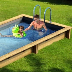 Piscine Pool'n Box Procopi En Bois 5 X 2 M - Coffre Et Filtration Intégrés -Equipements De Piscine piscine pool n box enterr e ambiance min