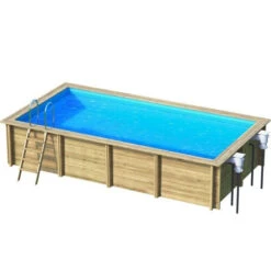 Piscine Weva Procopi En Bois 6 X 3 M -Equipements De Piscine piscine procopi weva fond blanc
