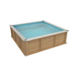 Equipements De Piscine -Equipements De Piscine piscinette hors sol en bois pour enfants pistoche 2 x 2 m 4 1