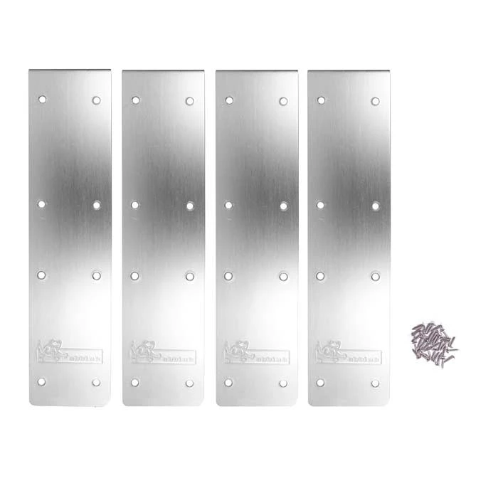 Kit De 4 Pièces Finition Margelles 180° Ubbink Alu Piscine Bois Rectangulaire 4 Kit De 4 Pièces Finition Margelles 180° Ubbink Alu Piscine Bois Rectangulaire – Image 2