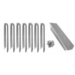 Kit De 8 Pièces Finition Margelles 135° Ubbink Alu Piscine Bois Octogonale -Equipements De Piscine platine linea droit set 8 finition margelles ubbink alluminium studio 10