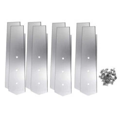 Kit De 8 Pièces Finition Margelles 135° Ubbink Alu Piscine Bois Octogonale -Equipements De Piscine platine linea droit set 8 finition margelles ubbink alluminium studio 6