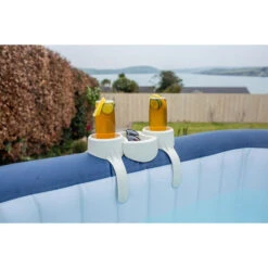 Porte-verres Double Pour Spa Gonflable Bestway -Equipements De Piscine porte verres double spa gonflable bestway 2 1