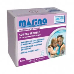 Marina Problème/Solutions- SOS Eau Trouble 10 Cartouches Floculant 1,250kg