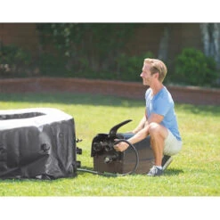 Spa Gonflable Intex PureSpa Carbone 6 Places -Equipements De Piscine spa gonflable intex purespa carbone 4 places bloc 2 1