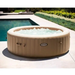 Spa Gonflable Intex PureSpa Sahara 6 Places -Equipements De Piscine spa gonflable intex purespa sahara 6 places ambiance 2
