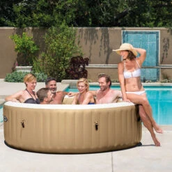 Spa Gonflable Intex PureSpa Sahara 6 Places -Equipements De Piscine spa gonflable intex purespa sahara 6 places ambiance