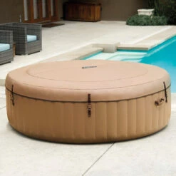 Spa Gonflable Intex PureSpa Sahara 6 Places -Equipements De Piscine spa gonflable intex purespa sahara 6 places couvercle