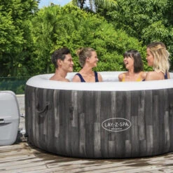 Spa Gonflable Bestway Lay-Z Spa BAHAMAS AirJet 4 Places 11 Spa Gonflable Bestway Lay-Z Spa BAHAMAS AirJet 4 Places -Equipements De Piscine spa gonflable rond lay z spa bahamas airjet 2