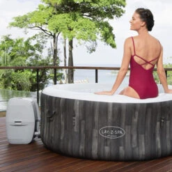 Spa Gonflable Bestway Lay-Z Spa BAHAMAS AirJet 4 Places 13 Spa Gonflable Bestway Lay-Z Spa BAHAMAS AirJet 4 Places -Equipements De Piscine spa gonflable rond lay z spa bahamas airjet 8