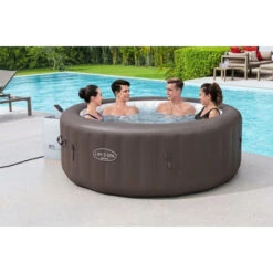 Spa Gonflable Bestway Lay-Z Spa DOMINICA HydroJet 6 Places -Equipements De Piscine spa gonflable rond lay z spa dominica hydrojet 4 6 places 1