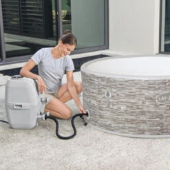 Spa Semi-rigide Bestway Lay-Z-Spa VANCOUVER AirJet Plus 5 Places -Equipements De Piscine spa gonflable rond lay z spa vancouver airjet plus 5