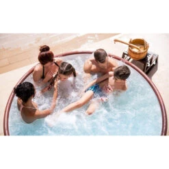 Spa Semi-rigide Bestway Lay-Z Spa HELSINKI AirJet 7 Places -Equipements De Piscine spa helsinki ambiance famille min 1